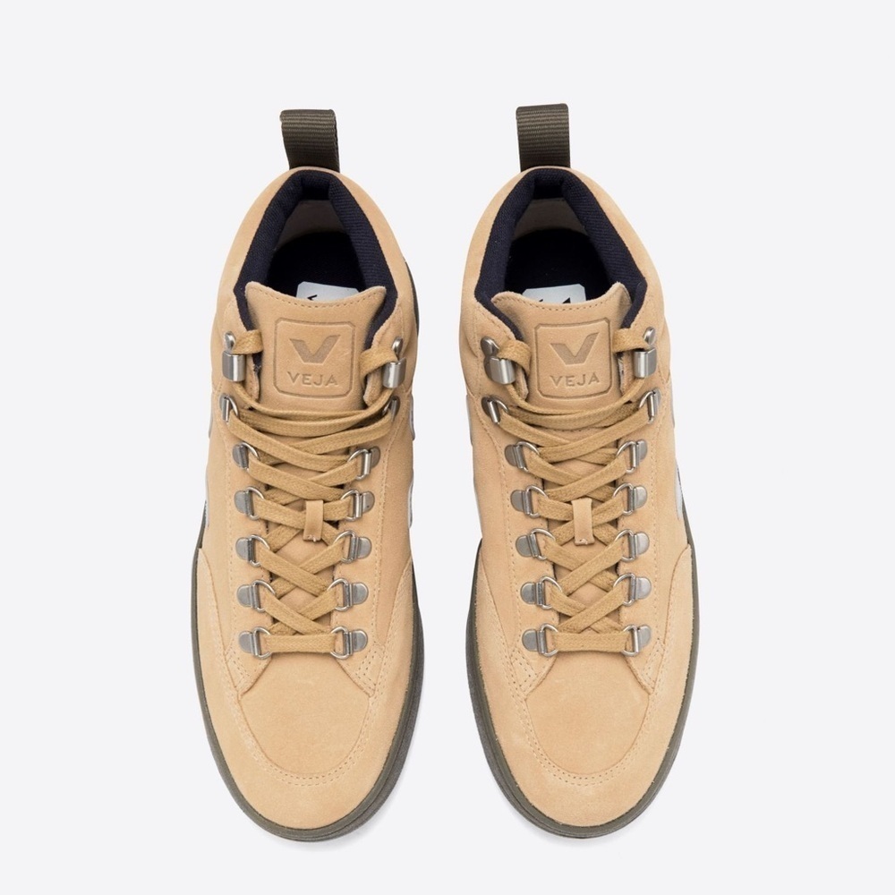 VEJA *NWT* Women’s Roraima Suede Desert Oxford Grey Khaki High Top Sneakers Sz 6 - Picture 14 of 16